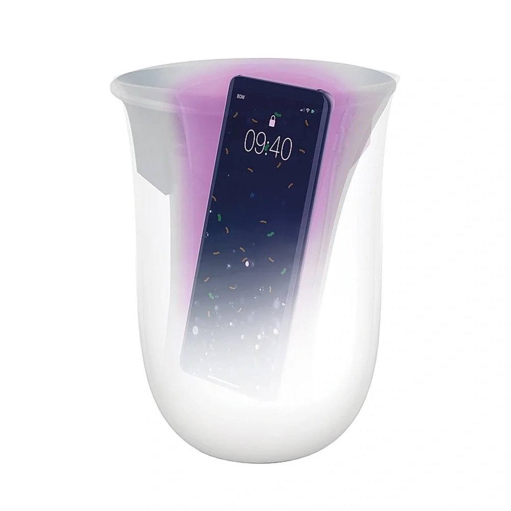 LEXON OBLIO Wireless Charging Station with UV Sanitizer, White